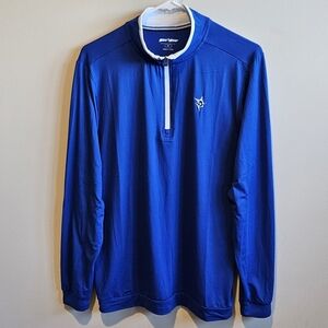 NWOT White Water 1/4 Zip Performance Fishing Pullover - Blue - Size Medium